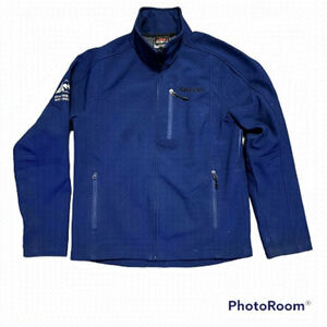 KARBON Navy Blue Softshell Jacket-Mid Weight Full-Zip Mens-Fleece Windbreaker